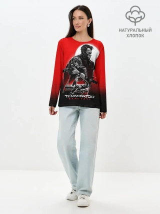 Лонгслив женский. Хлопок / Terminator: Dark Fate
