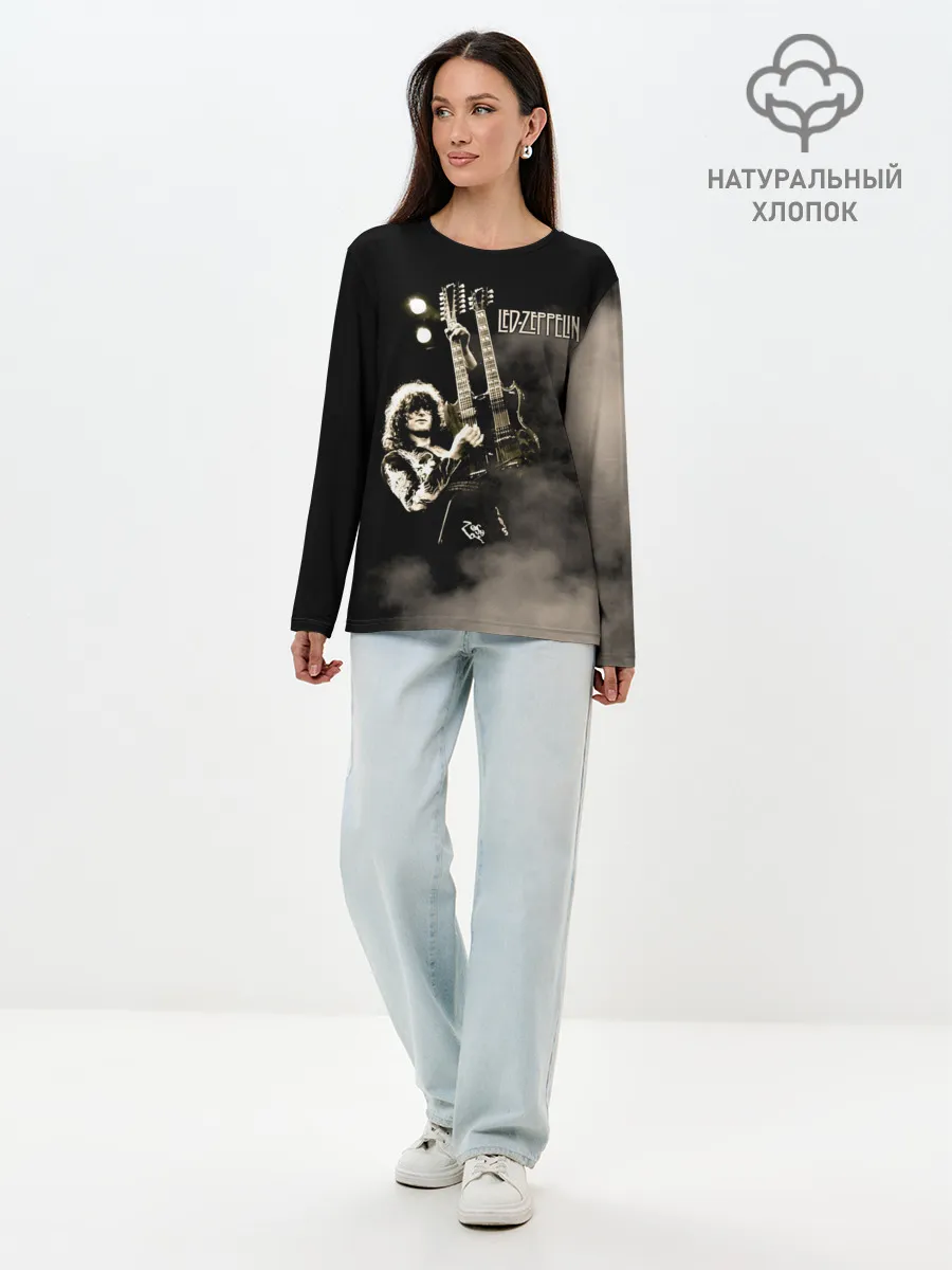 Лонгслив женский. Хлопок / Led Zeppelin