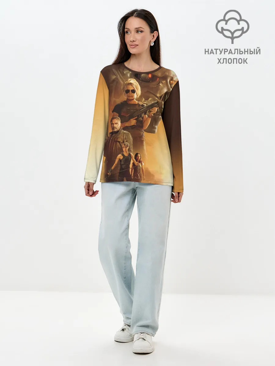 Лонгслив женский. Хлопок / Terminator: Dark Fate