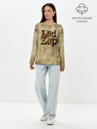 Лонгслив женский. Хлопок / Led Zeppelin