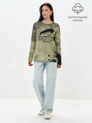 Лонгслив женский. Хлопок / Led Zeppelin