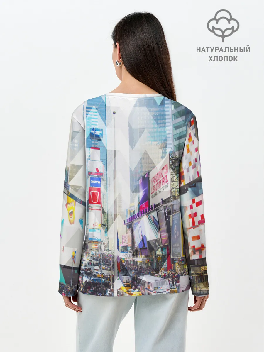 Лонгслив женский. Хлопок / New York