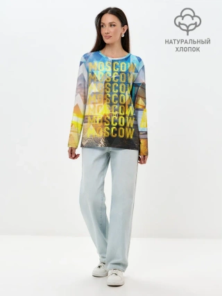 Лонгслив женский. Хлопок / Москва