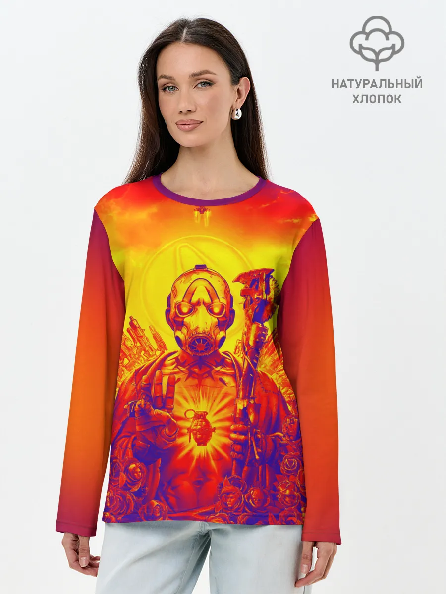 Лонгслив женский. Хлопок / BORDERLANDS 3