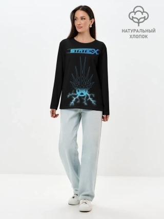 Лонгслив женский. Хлопок / Static-X