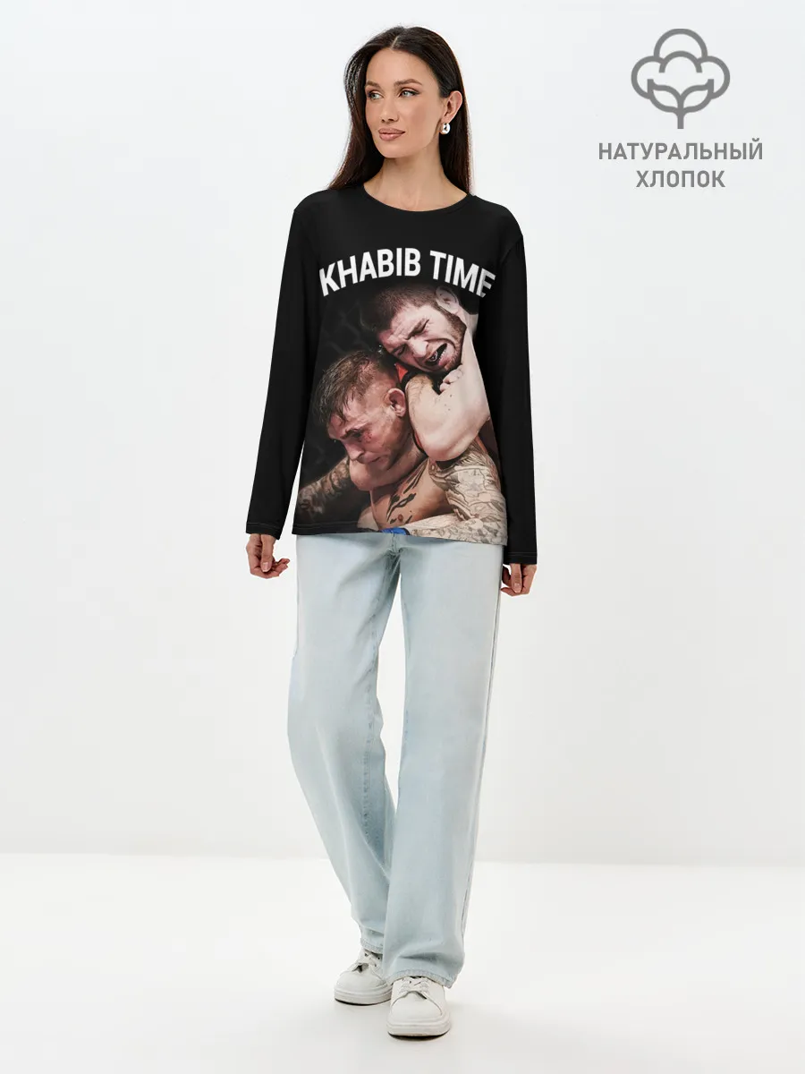 Лонгслив женский. Хлопок / ХАБИБ - ПОРЬЕ