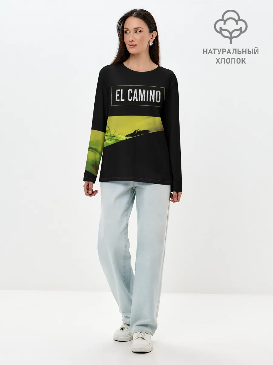 Лонгслив женский. Хлопок / EL CAMINO