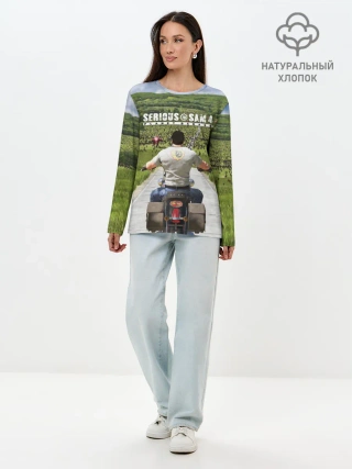 Лонгслив женский. Хлопок / SERIOUS SAM 4: PLANET BADASS