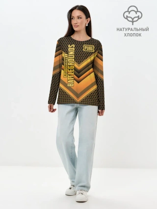 Лонгслив женский. Хлопок / PUBG