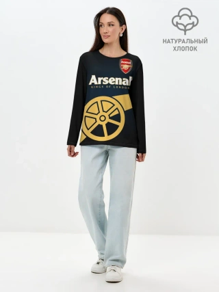 Лонгслив женский. Хлопок / Arsenal