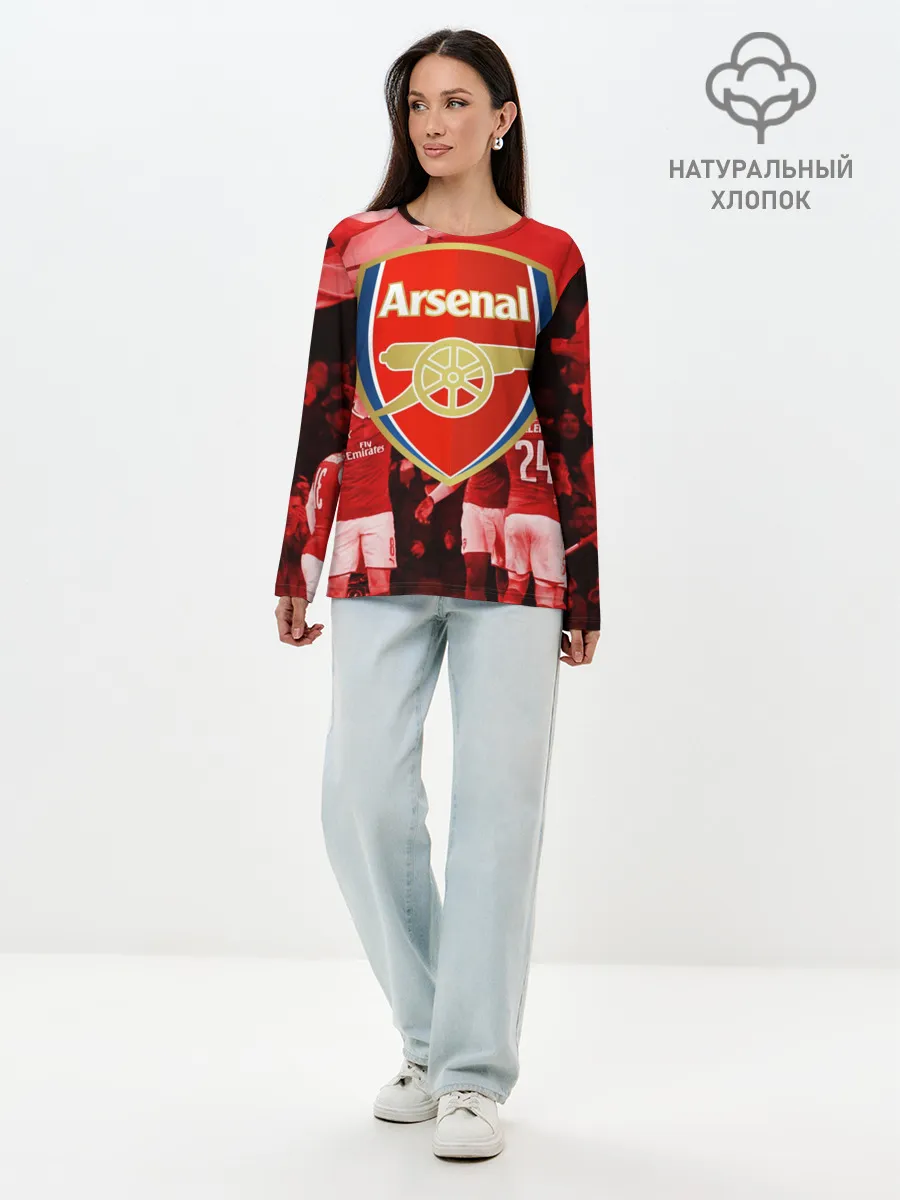 Лонгслив женский. Хлопок / Arsenal