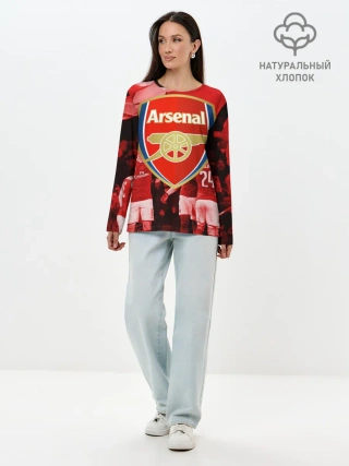 Лонгслив женский. Хлопок / Arsenal
