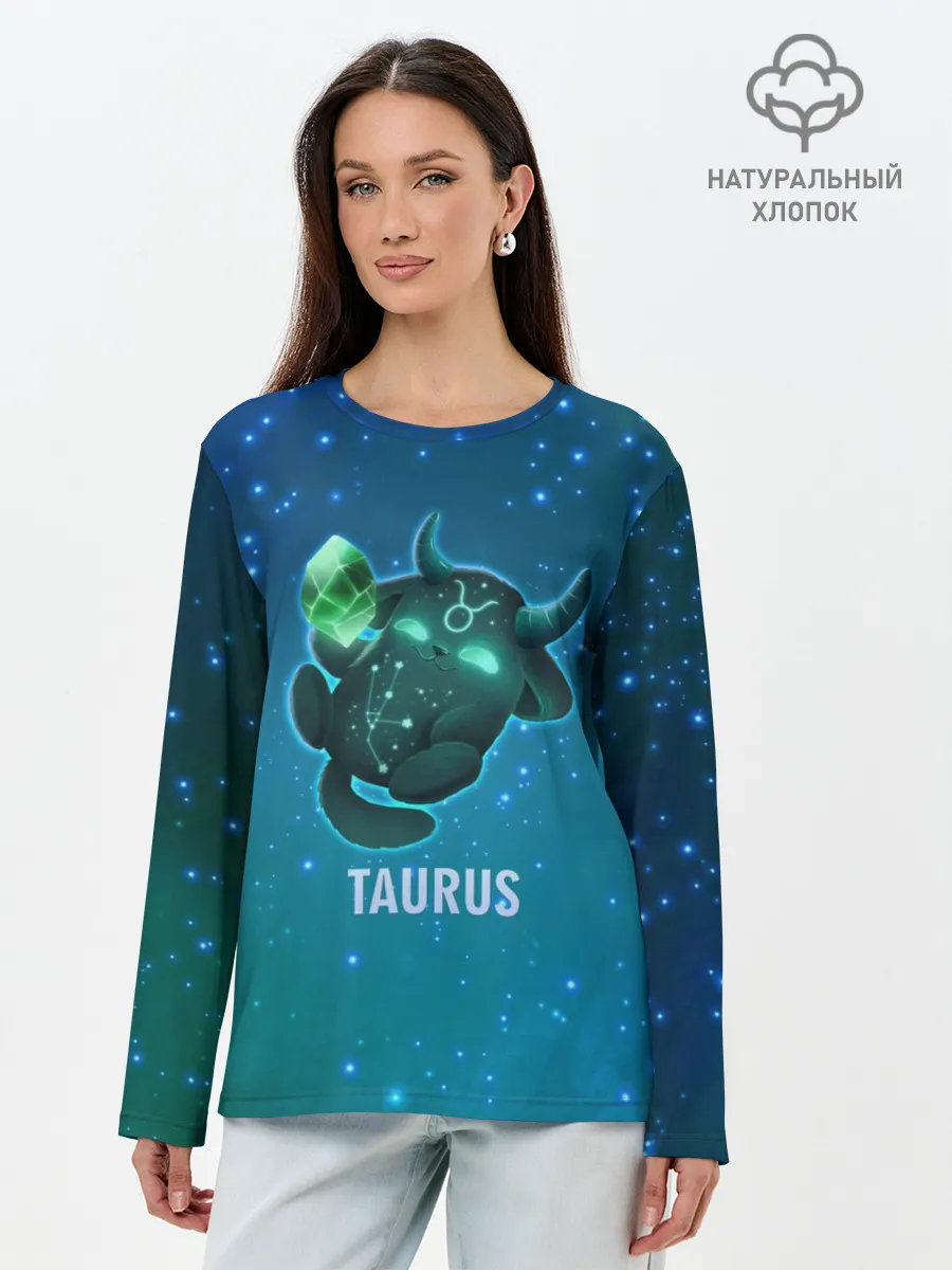 Лонгслив женский. Хлопок / Телец