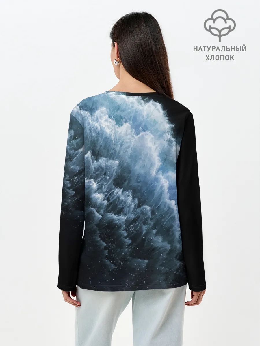 Лонгслив женский. Хлопок / Обои iPhone 11 Pro