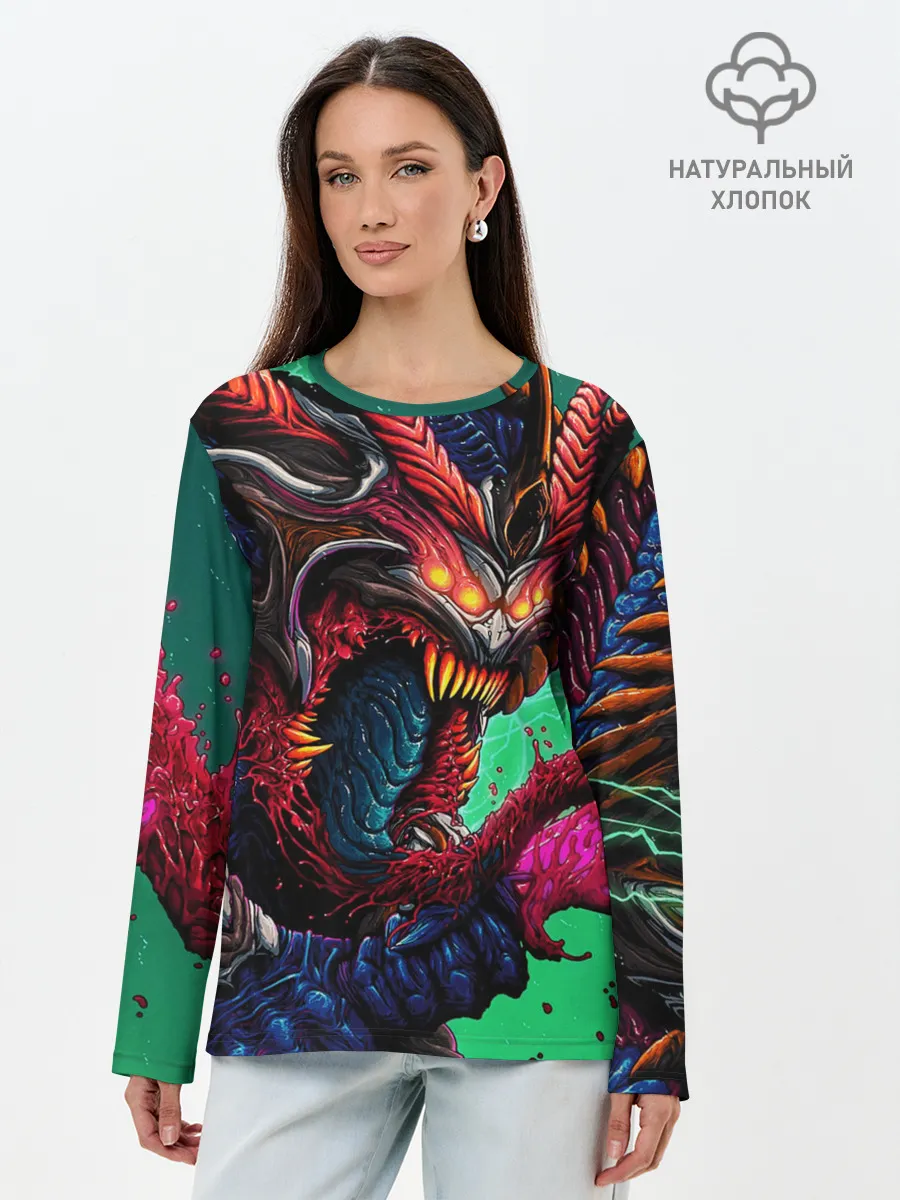 Лонгслив женский. Хлопок / CS GO