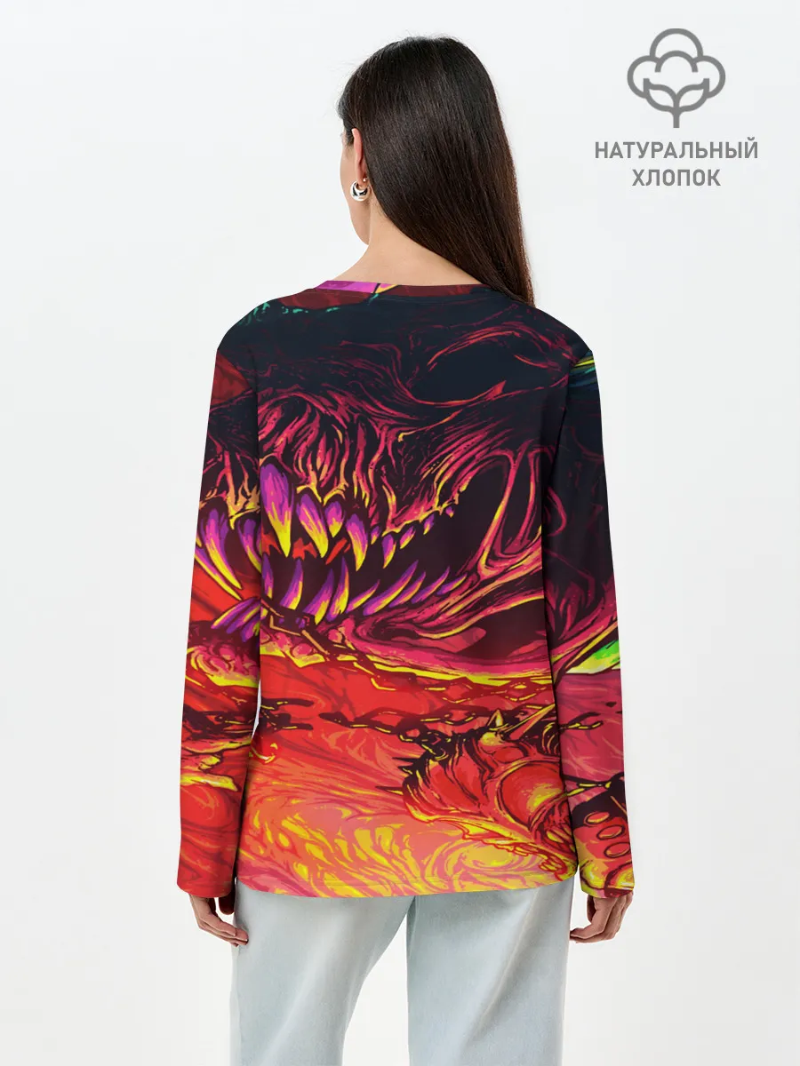 Лонгслив женский. Хлопок / HyperBeast