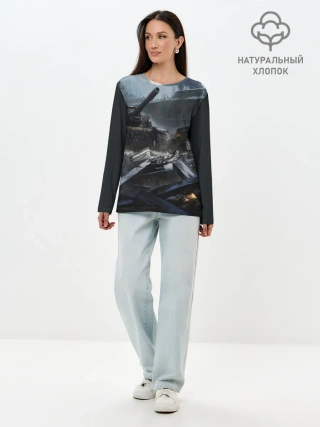 Лонгслив женский. Хлопок / Т34