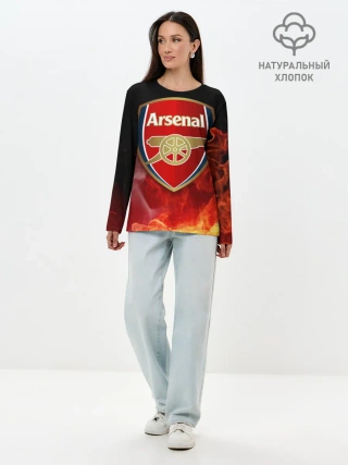 Лонгслив женский. Хлопок / Arsenal