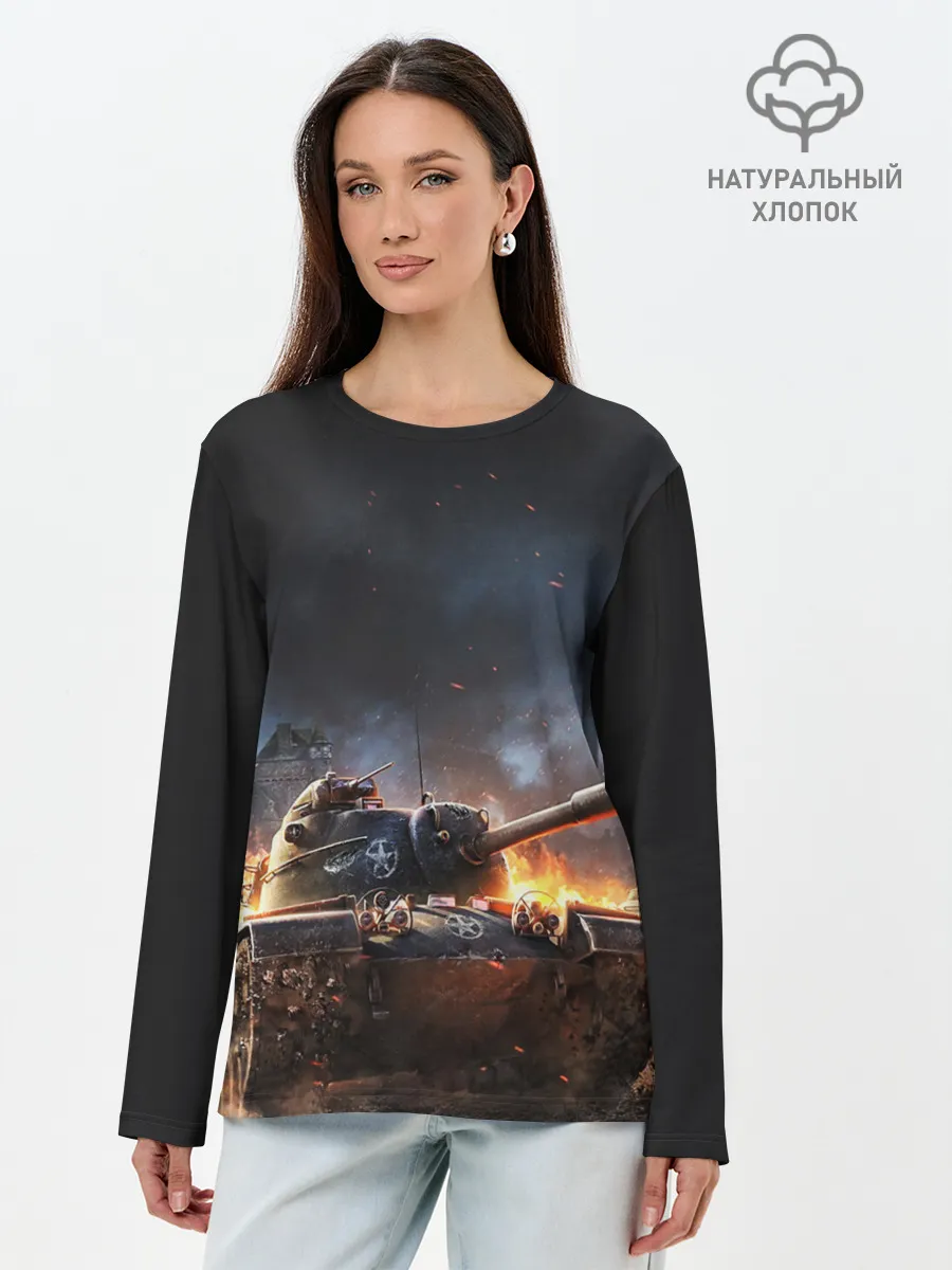 Лонгслив женский. Хлопок / ПОЛЕ БОЯ