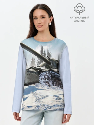 Лонгслив женский. Хлопок / танк