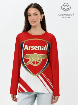 Лонгслив женский. Хлопок / Arsenal
