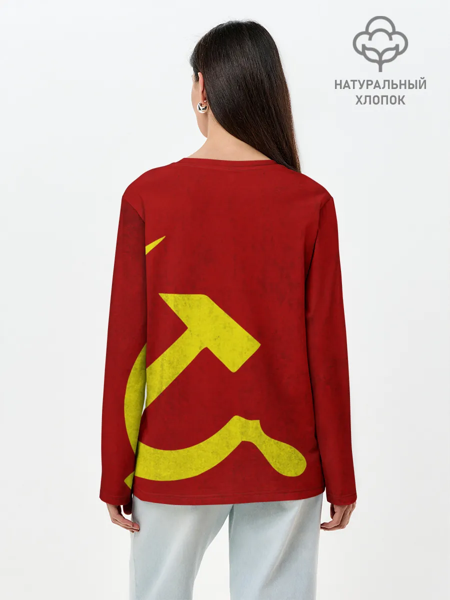 Лонгслив женский. Хлопок / Гражданская оборона