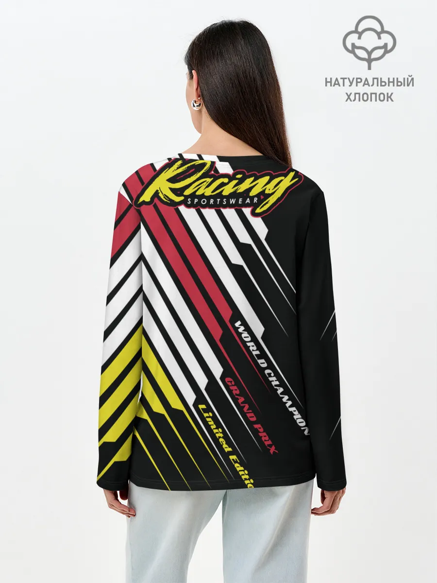 Лонгслив женский. Хлопок / Форма для мотокросса FOX