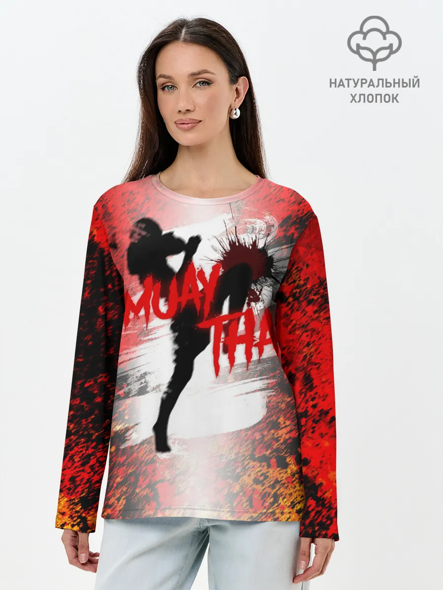 Лонгслив женский. Хлопок / Muay Thai