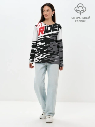 Лонгслив женский. Хлопок / Форма для мотокросса FOX