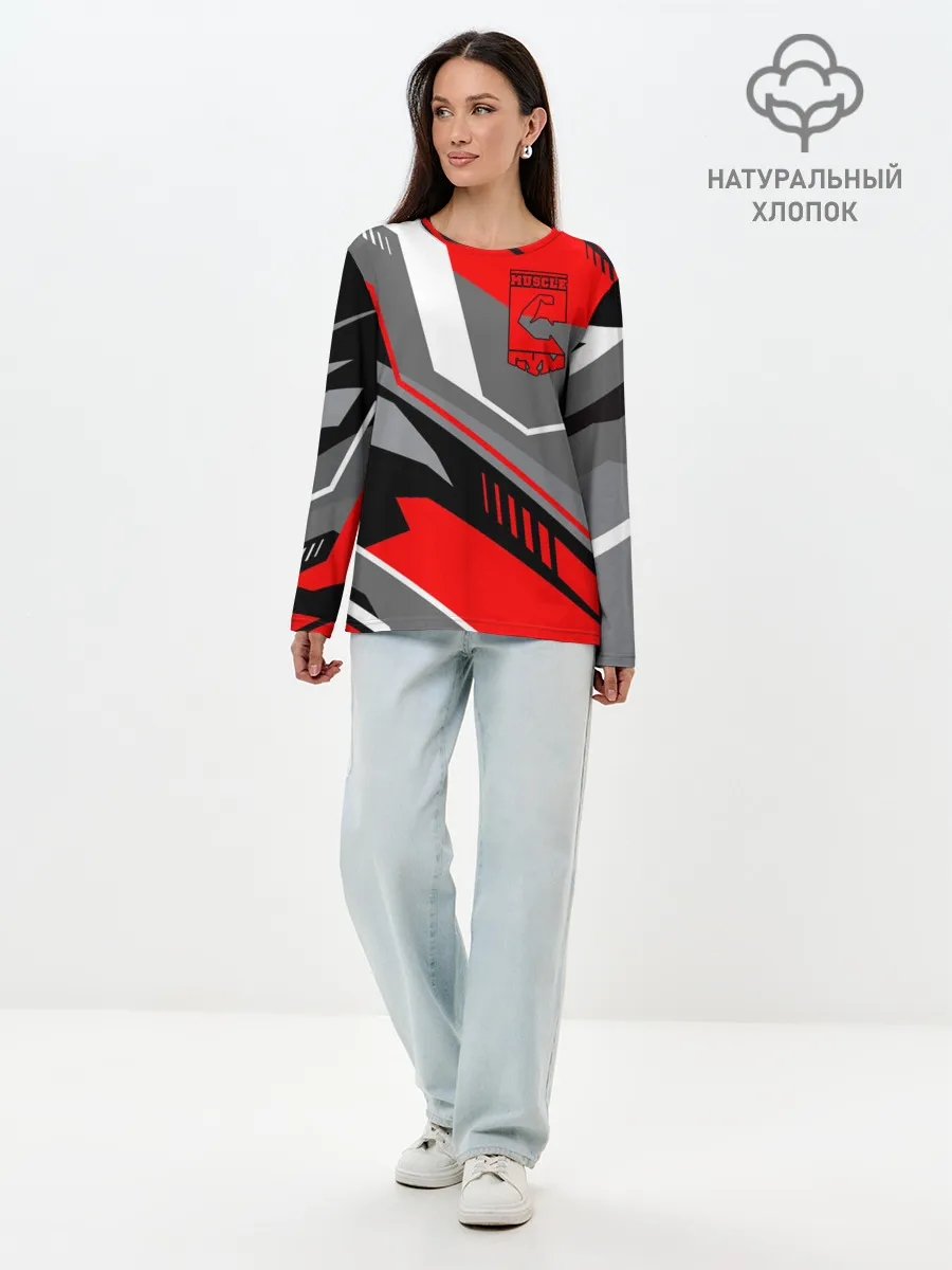 Лонгслив женский. Хлопок / GYM