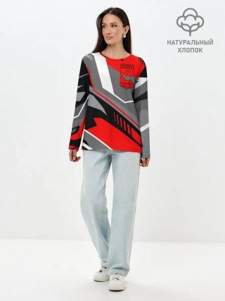 Лонгслив женский. Хлопок / GYM