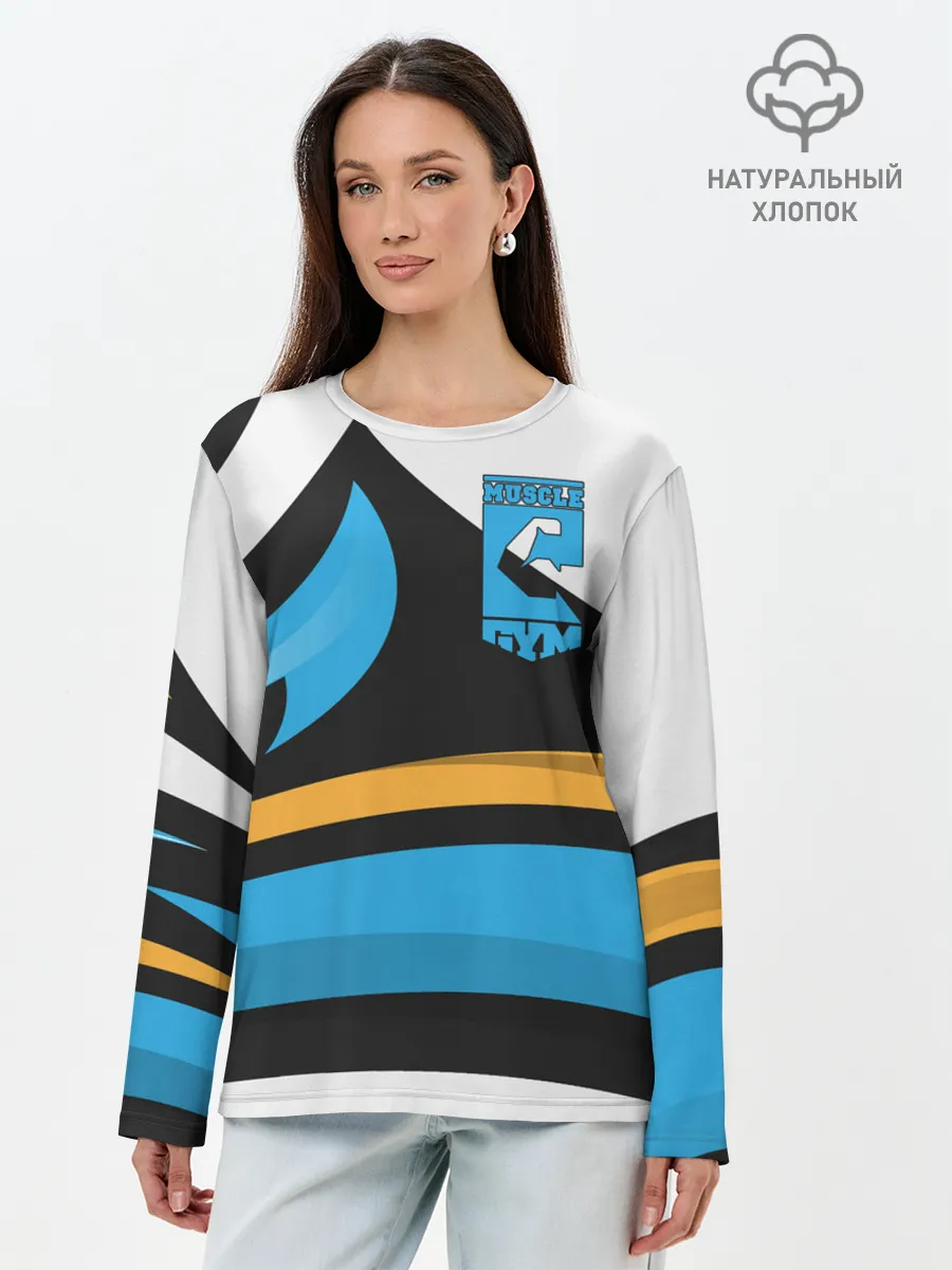 Лонгслив женский. Хлопок / GYM