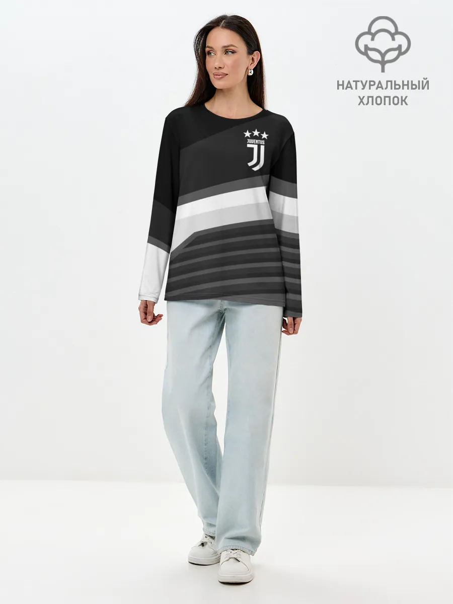 Лонгслив женский. Хлопок / Juventus