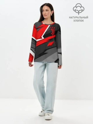 Лонгслив женский. Хлопок / Juventus