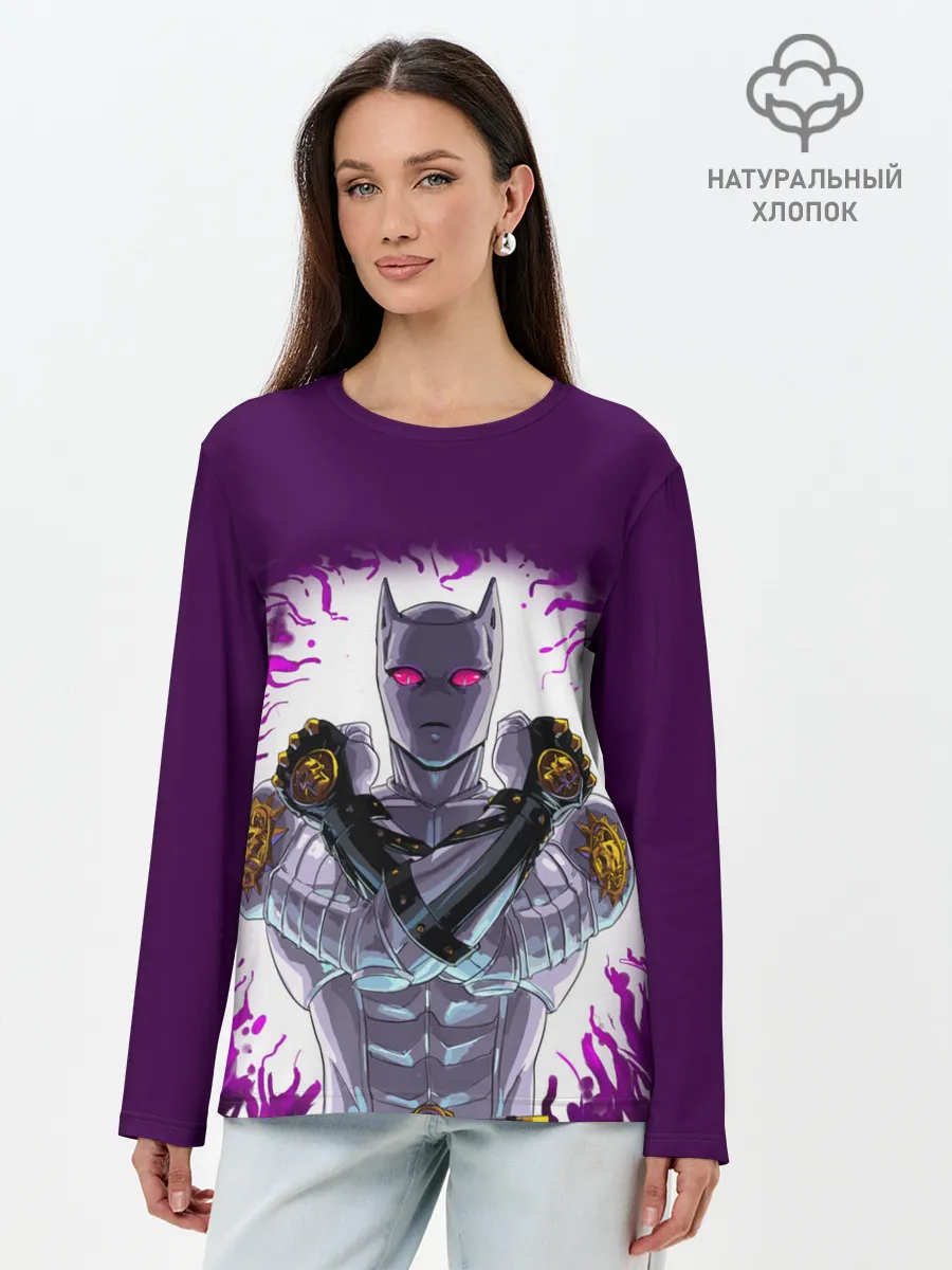 Лонгслив женский. Хлопок / JJBA Killer Queen