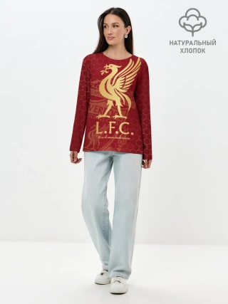 Лонгслив женский. Хлопок / Ливерпуль
