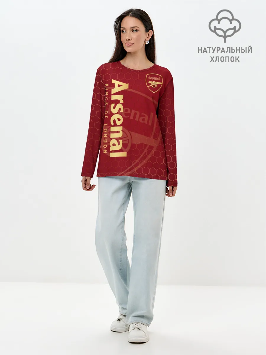 Лонгслив женский. Хлопок / Арсенал