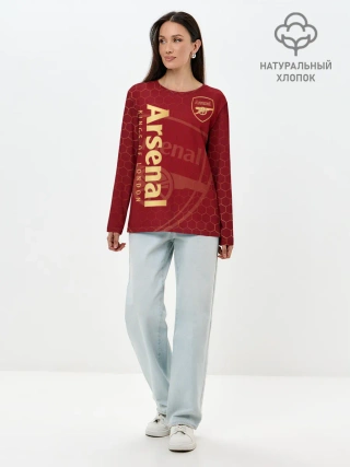 Лонгслив женский. Хлопок / Арсенал