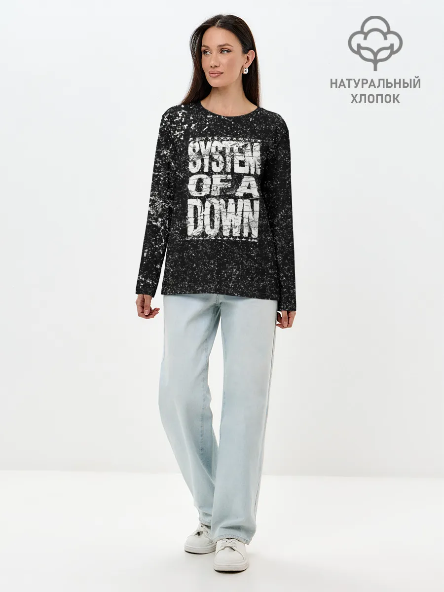 Лонгслив женский. Хлопок / System of a Down