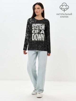 Лонгслив женский. Хлопок / System of a Down