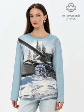 Лонгслив женский. Хлопок / ТАНК WINTER