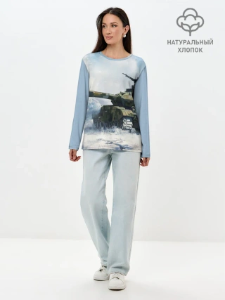 Лонгслив женский. Хлопок / ТАНК