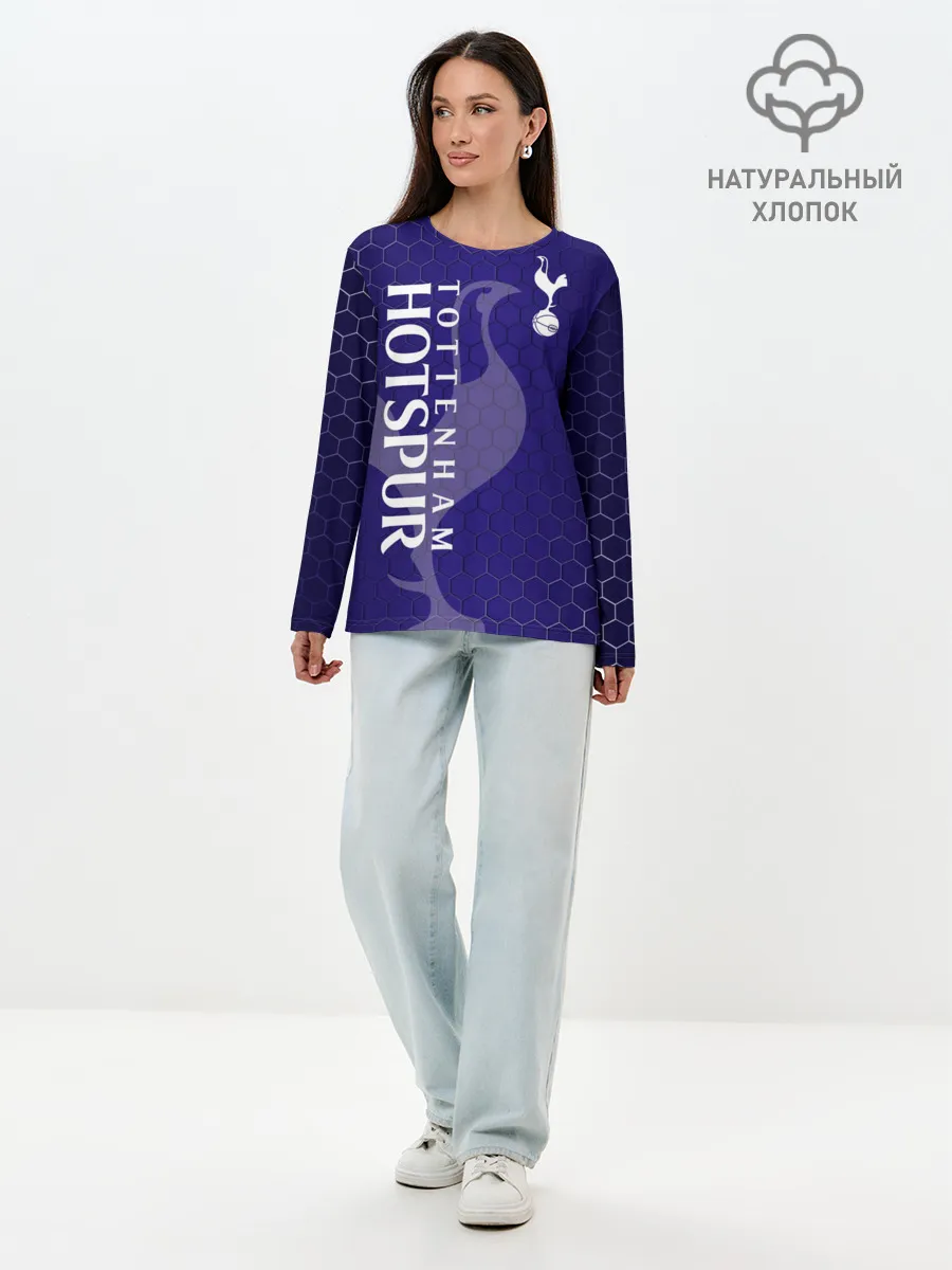 Лонгслив женский. Хлопок / Тоттенхэм