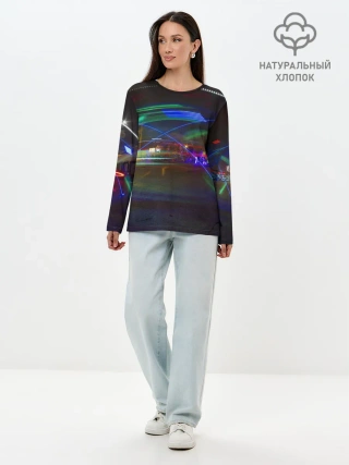 Лонгслив женский. Хлопок / Neon