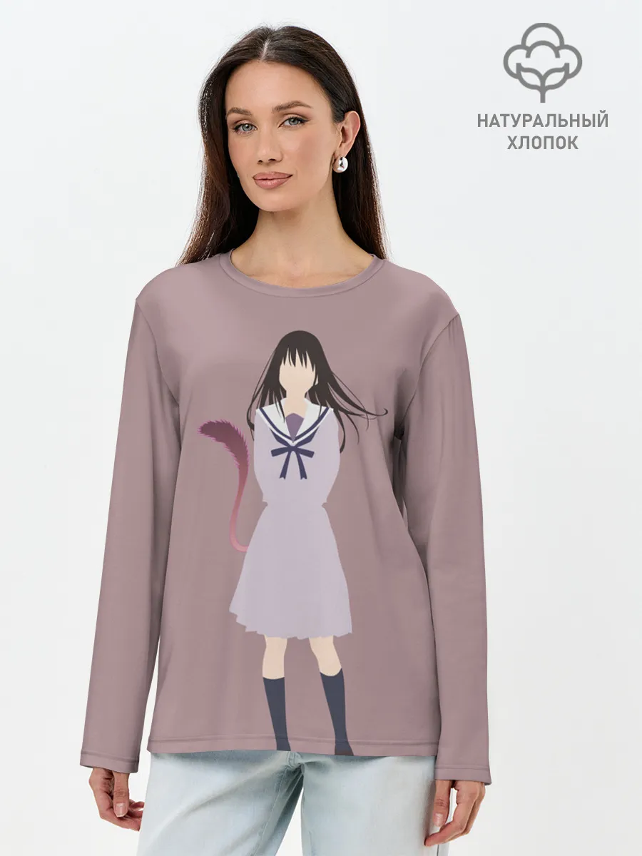 Лонгслив женский. Хлопок / Hiyori Iki