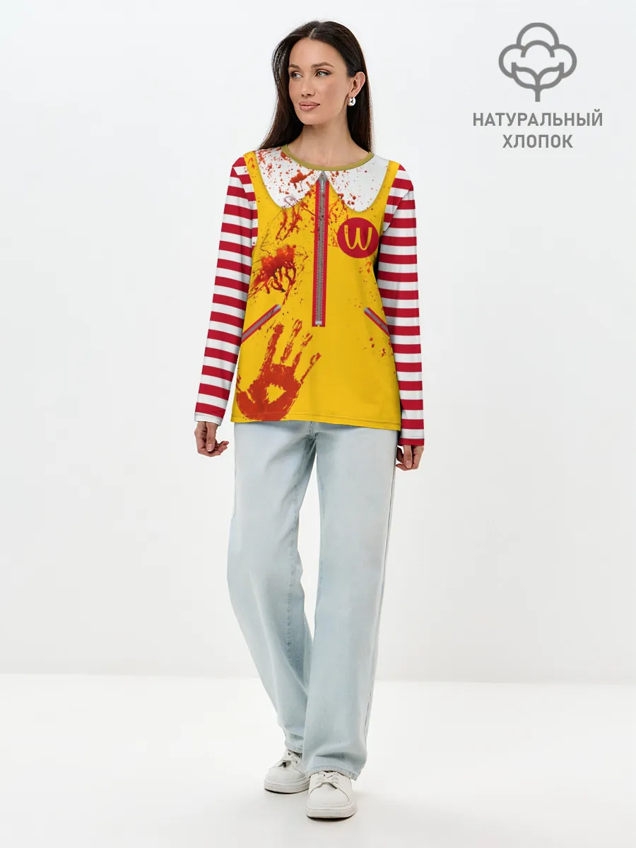 Лонгслив женский. Хлопок / МакДональдс