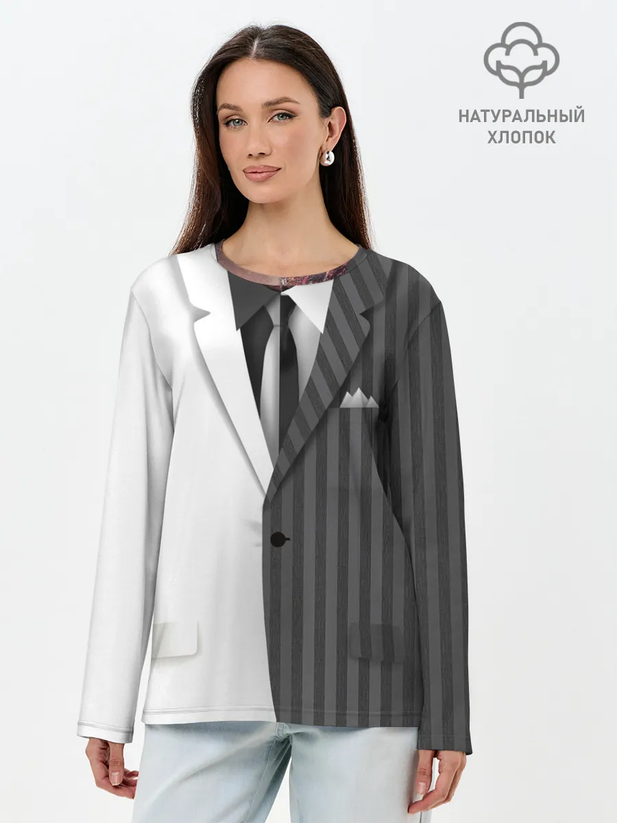 Лонгслив женский. Хлопок / Двойной костюм