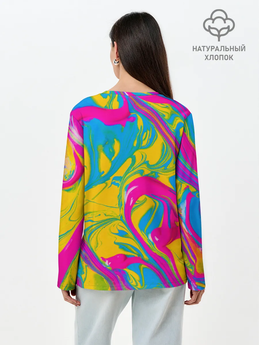 Лонгслив женский. Хлопок / JoJo Bizarre Adventure