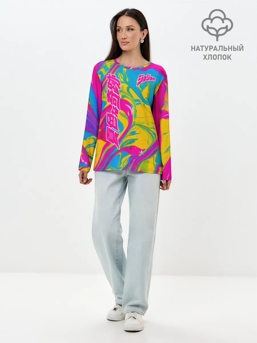 Лонгслив женский. Хлопок / JoJo Bizarre Adventure