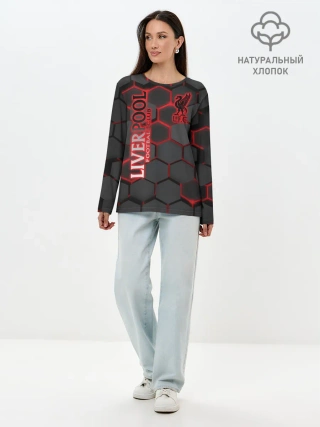 Лонгслив женский. Хлопок / Liverpool F.C.